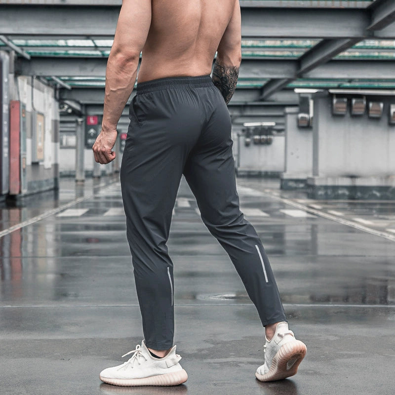 Men's Thin Stretch Quick-Drying Slim Fit Muscle Sports Pants