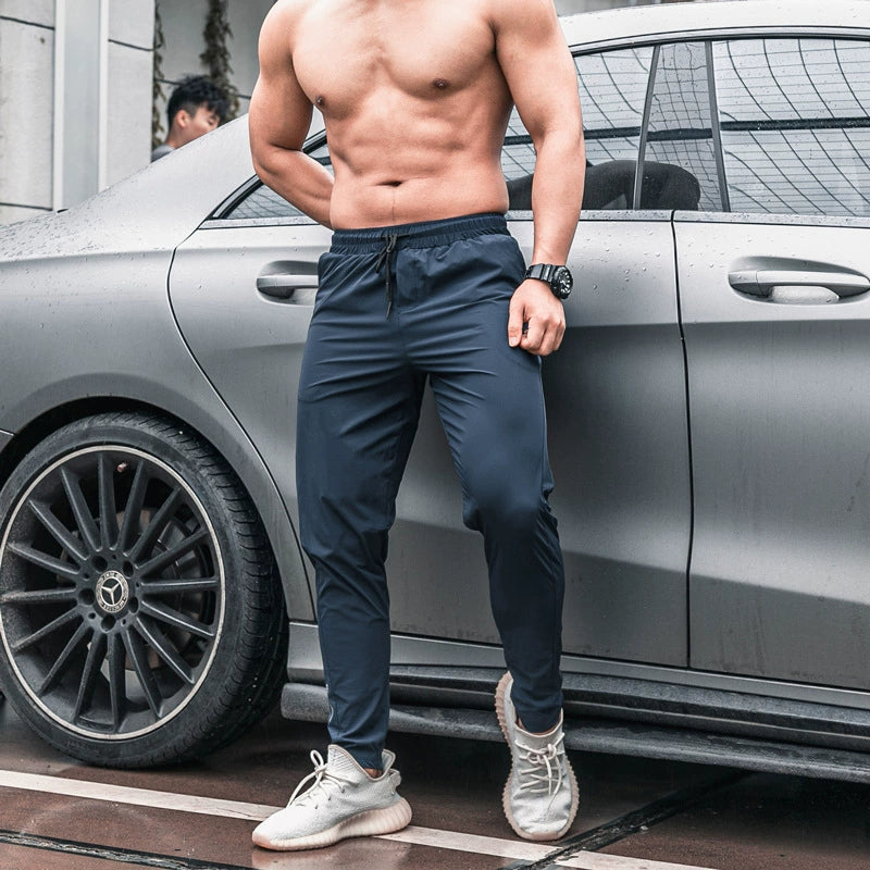 Men's Thin Stretch Quick-Drying Slim Fit Muscle Sports Pants