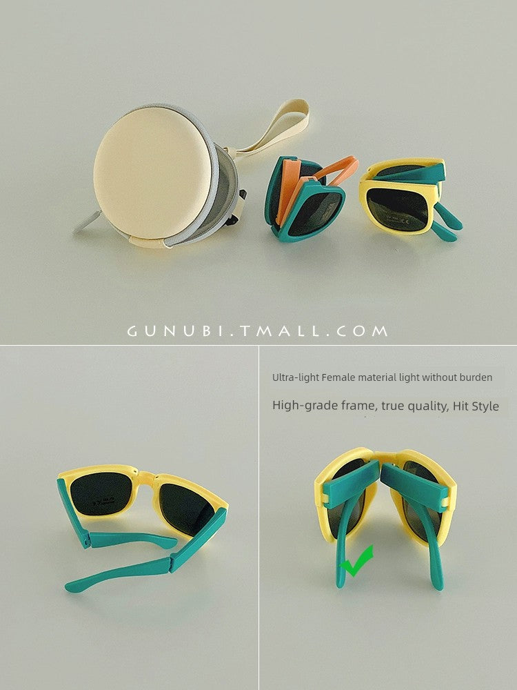 Korean Style Foldable Baby Polarized Boy Sunshade Sunglasses